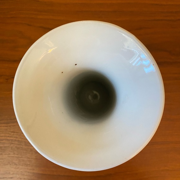 ☘️VTG Chinese Blue & White Hand Painted Porcelain Floral Pattern Vase - Picture 3 of 4